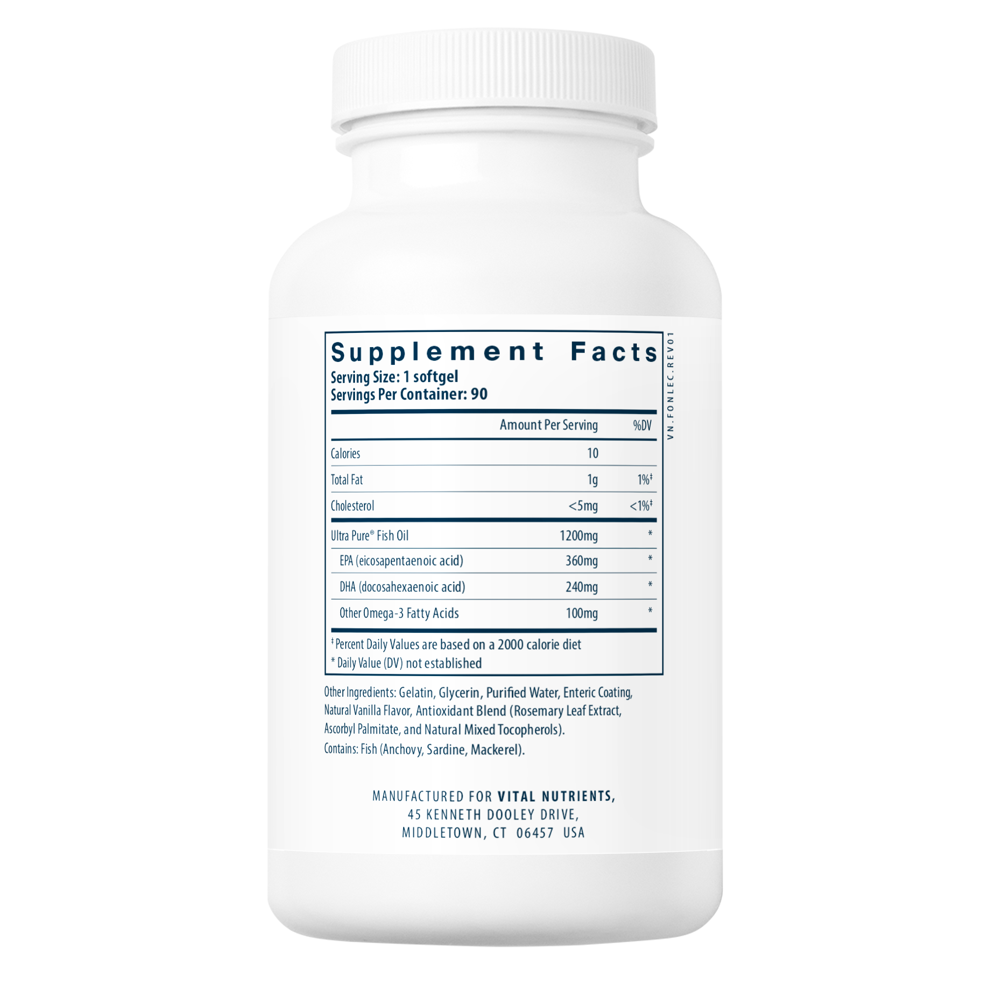 Ultra Pure® Fish Oil 700 Enteric Pharmaceutical Grade Triglyceride Form