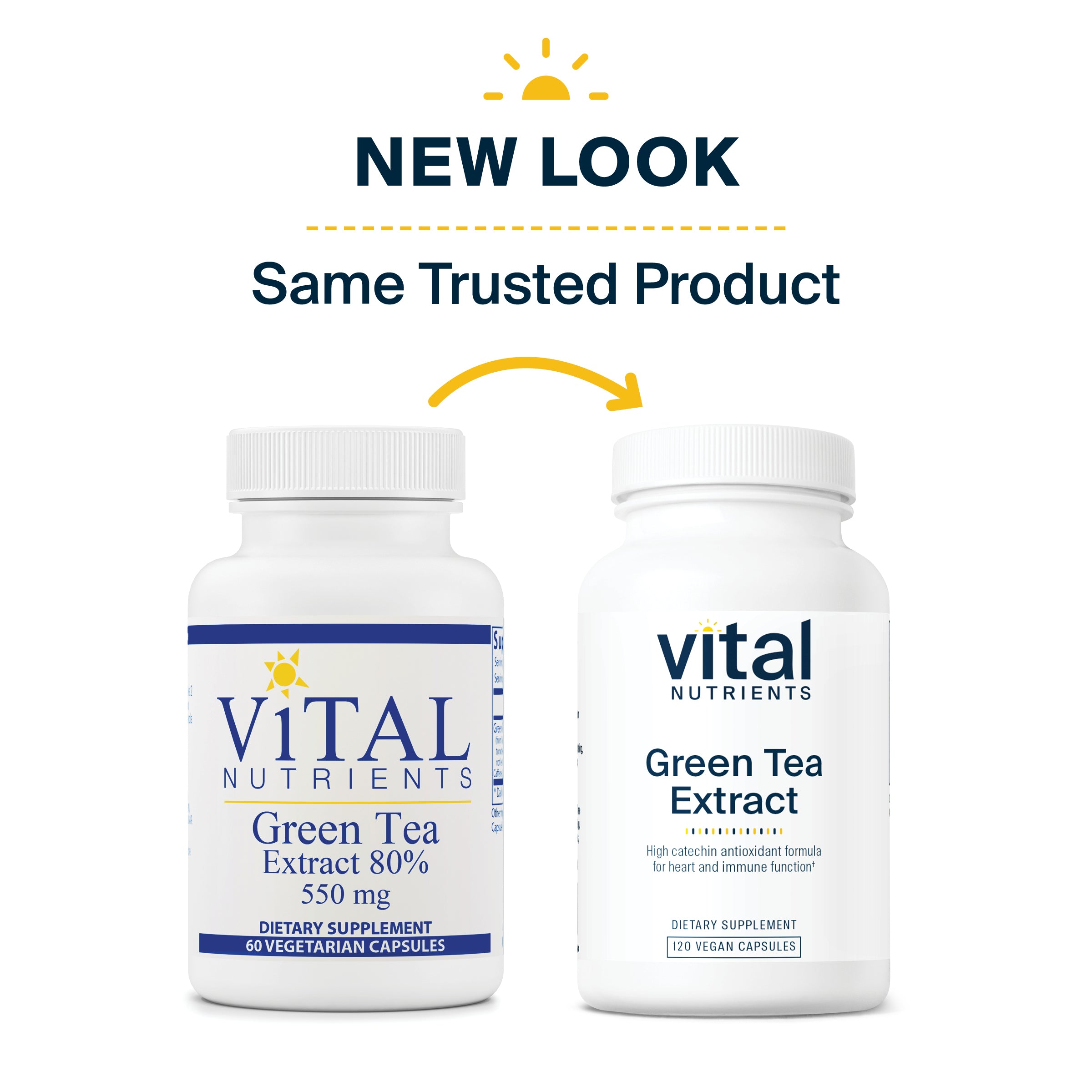 New look, same trusted product Vital Nutrients Green Tea Extract